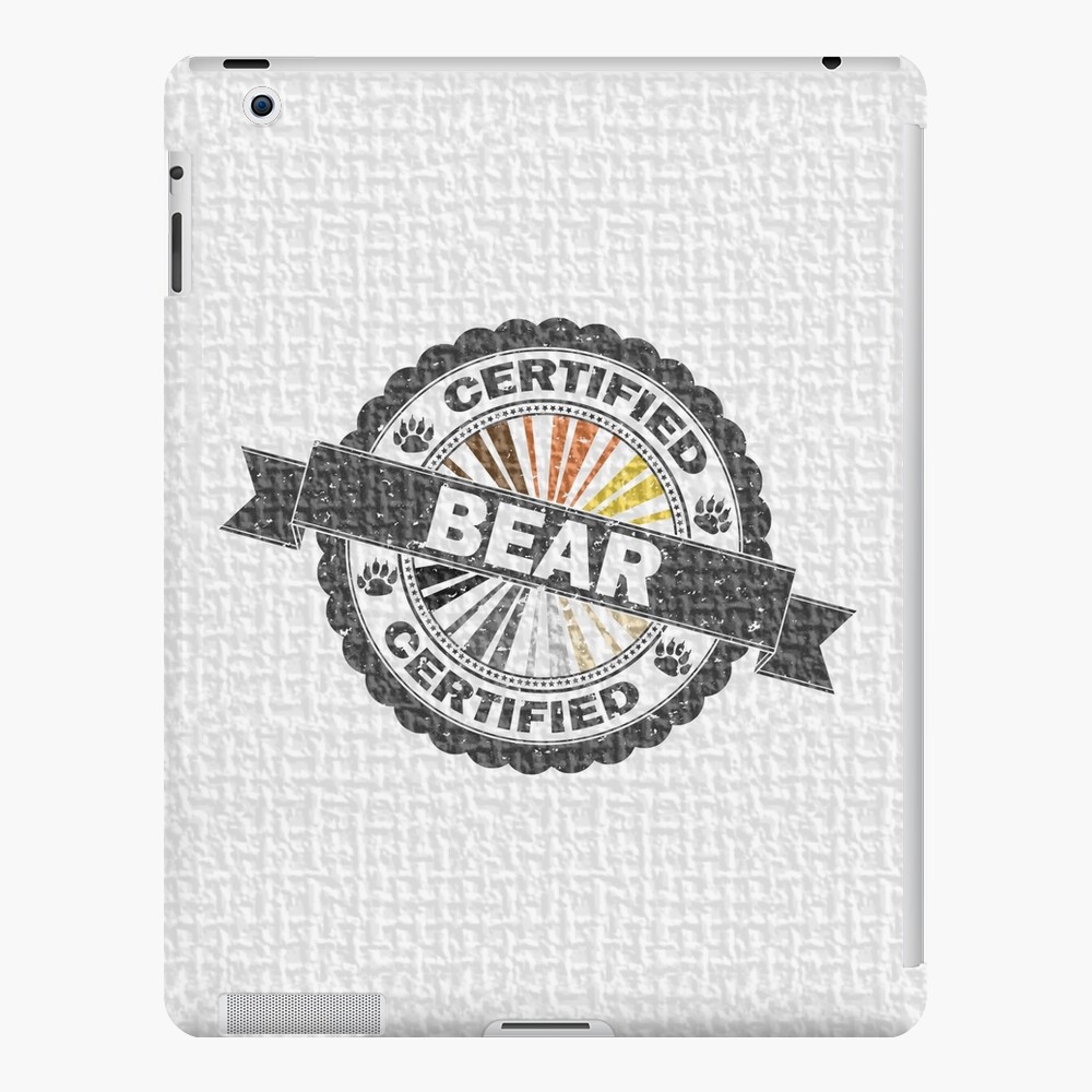 Certified Bear Stamp iPad Case & Skin