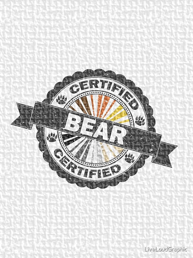 Certified Bear Stamp by LiveLoudGraphic