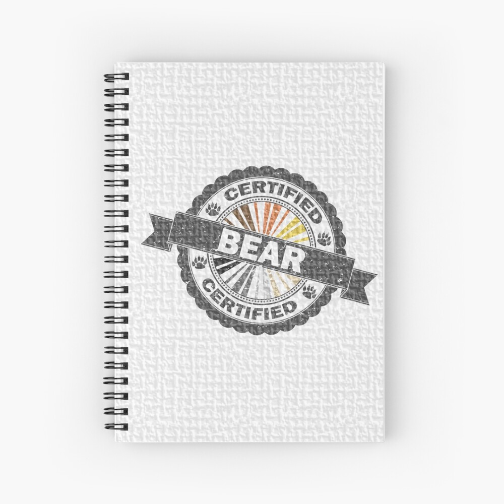 Certified Bear Stamp Spiral Notebook