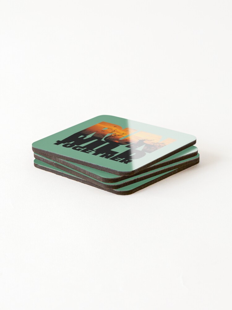 Thumbnail 4 of 5, Coasters (Set of 4), Run Wild Together designed and sold by RbPanos.