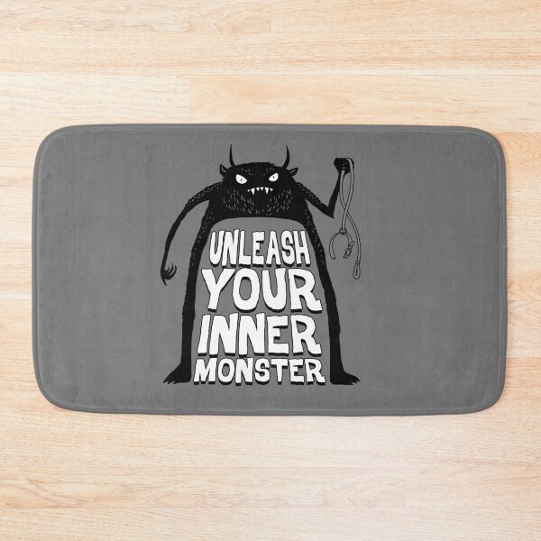 Item preview, Cute Inner Monster Motivational Slogan Typography Gift designed and sold by BoggsNicolasArt.