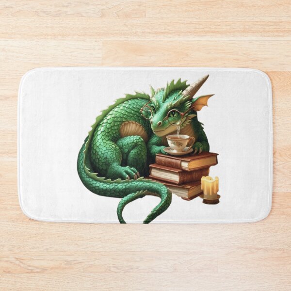Item preview, Tea & Tomes – The Bookish Dragon designed and sold by DevasLane.
