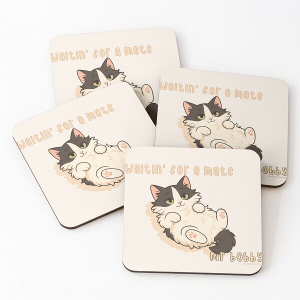 Item preview, Waitin’ for a Mate – Mr Bobby Chill Cat Design designed and sold by MLynCollective.