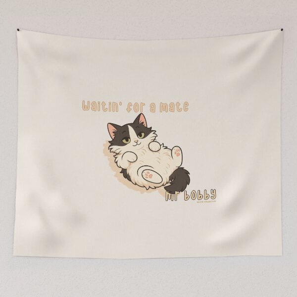 Item preview, Waitin’ for a Mate – Mr Bobby Chill Cat Design designed and sold by MLynCollective.