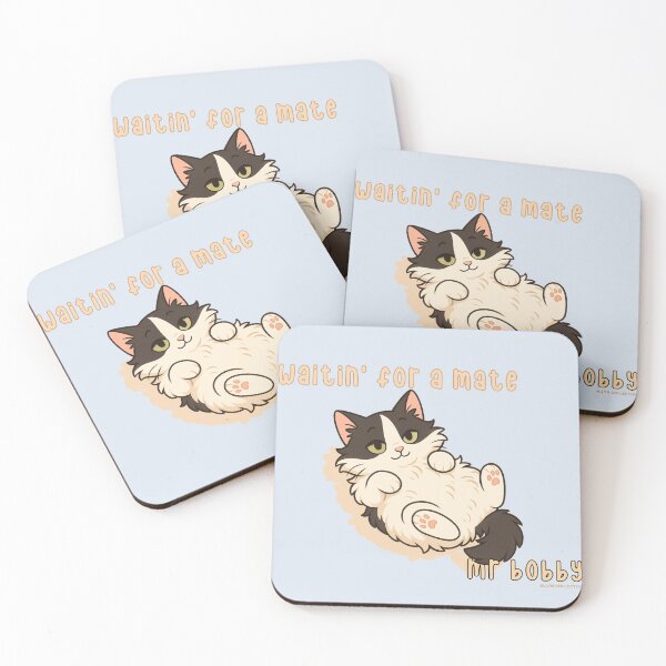 Item preview, Waitin’ for a Mate – Mr Bobby Chill Cat Design designed and sold by MLynCollective.