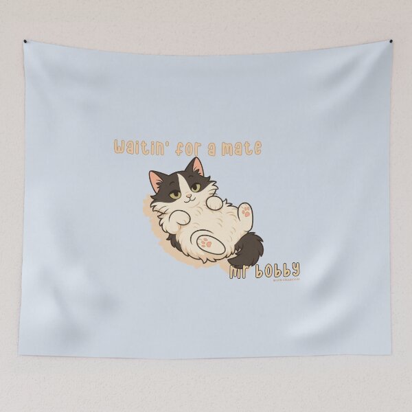 Item preview, Waitin’ for a Mate – Mr Bobby Chill Cat Design designed and sold by MLynCollective.