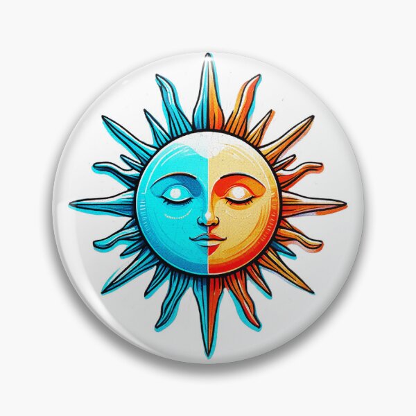 Item preview, Solar Fusion – Fiery & Frosted Dual Sun T-Shirt designed and sold by majesty-prints.