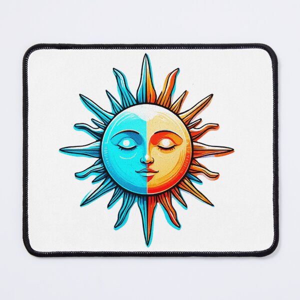 Item preview, Solar Fusion – Fiery & Frosted Dual Sun T-Shirt designed and sold by majesty-prints.