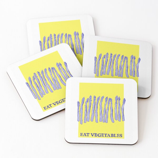 Item preview, Eat Vegetables – Minimalist Asparagus – Text & Vegetable Illustration designed and sold by Mouyouu.