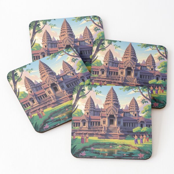 Item preview, Glorious Khmer Temple in Ancient Times | Fantasy Semi-Realistic Design for T-Shirt designed and sold by poraya.