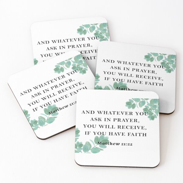 Item preview, Matthew 21:22 Whatever you Ask in Prayer Bible Verse Christian Faith Gospel designed and sold by subarashii11.