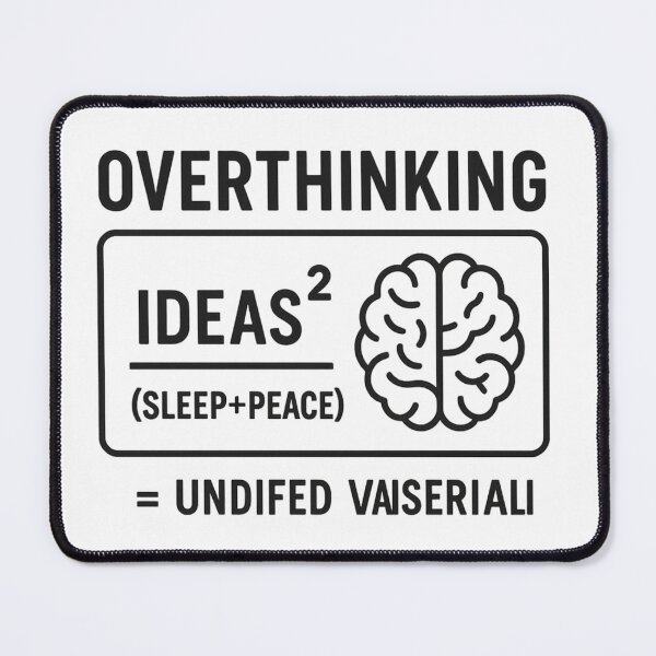 Item preview, Overthinking Equation - Funny Nerdy Tee Design designed and sold by The Teeory.