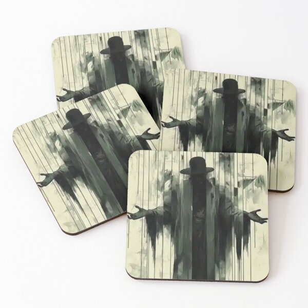 Item preview, Sinister Shadow Figure – Dark Horror Art with Mysterious Hat Man designed and sold by Shoot-The-Moon.