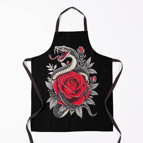 Item preview, Venom and Beauty – Snake & Flower Design designed and sold by VikArtStudio.