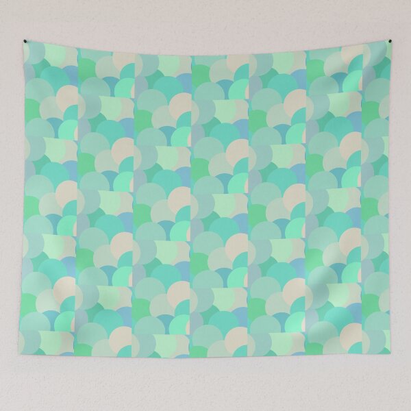 Item preview, Green and Blue Bubble Pattern designed and sold by mjDesigns-.