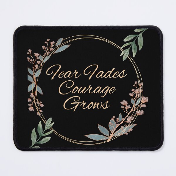 Item preview, Fear Fades, Courage Grows | Modern Stoicism, Stoic Mindset designed and sold by LexaArtworks.