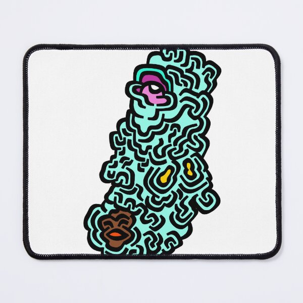 Item preview, Aqua Character Face Print designed and sold by pascocharacters.