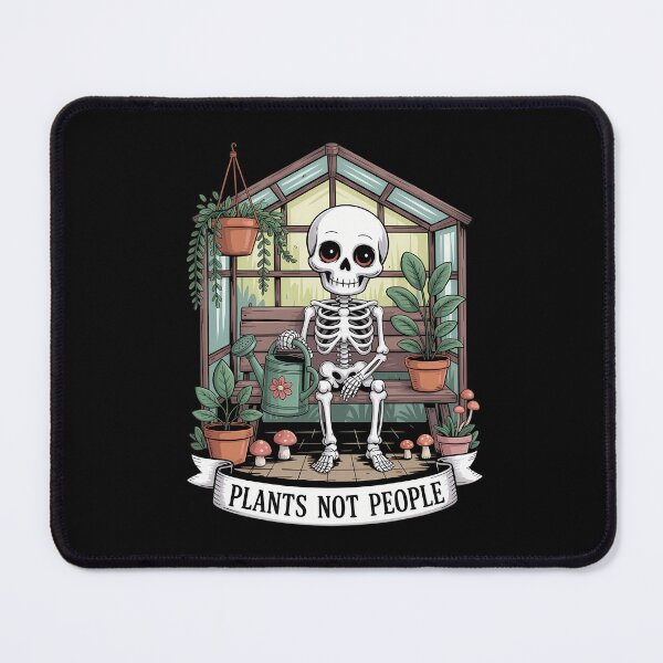 Item preview, Plants Not People Plant Lover Skeleton Gardening designed and sold by tearbytea.