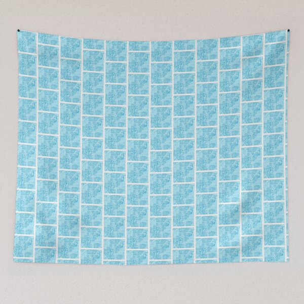 Item preview, Edmonton Map Blue & White  designed and sold by mapsmuse.