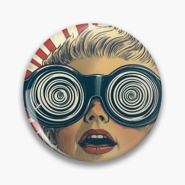 Item preview, Retro Hypnotic X-Ray Specs Boy Trippy Optical Illusion A designed and sold by Shoot-The-Moon.