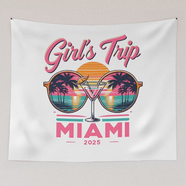 Item preview, Girl's Trip Miami 2025 – Tropical Sunset Vibes designed and sold by Fragy72.