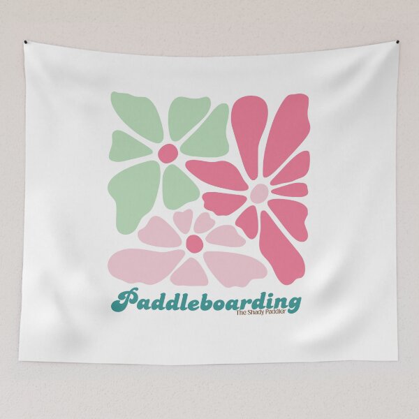 Item preview, Paddleboarding Retro Floral  - The Shady Paddler designed and sold by The Shady Paddler.