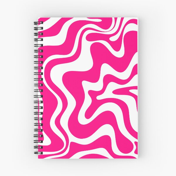Item preview, Retro Liquid Swirl Abstract Pattern in Bright Hot Pink designed and sold by kierkegaard.