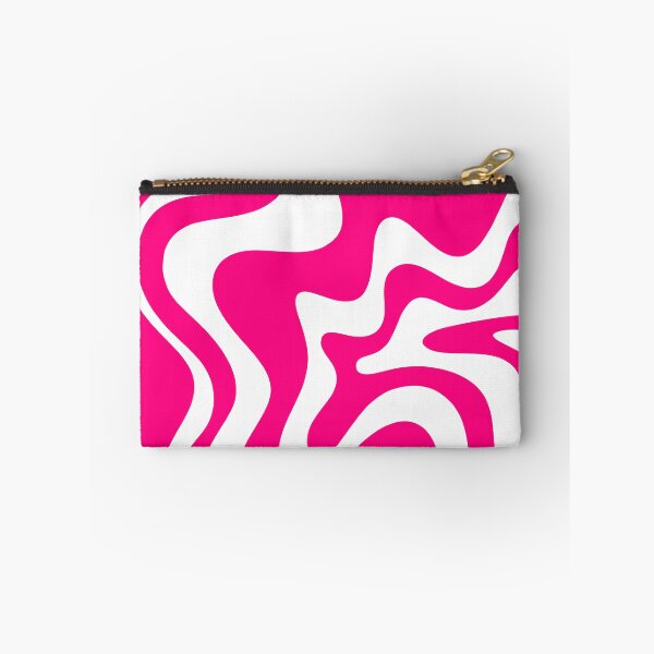 Item preview, Retro Liquid Swirl Abstract Pattern in Bright Hot Pink designed and sold by kierkegaard.