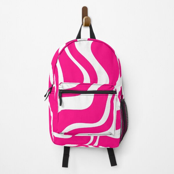 Item preview, Retro Liquid Swirl Abstract Pattern in Bright Hot Pink designed and sold by kierkegaard.