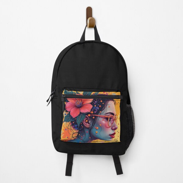 Item preview, Vibrant Floral Vision , Pop Art Portrait . designed and sold by  StickAndStyle .