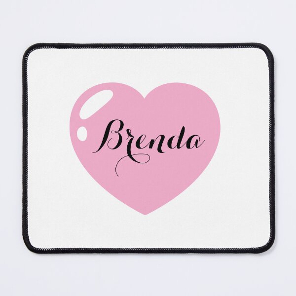 Item preview, Brenda Name with Pink Heart designed and sold by Monika Howarth.