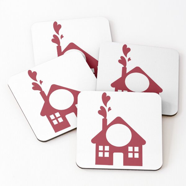 Item preview, Home is Where the Heart Is – Burgundy Love House Silhouette designed and sold by TeesHearts100.