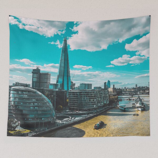 Item preview, Modern London Skyline with the Shard designed and sold by Rowena Ko.