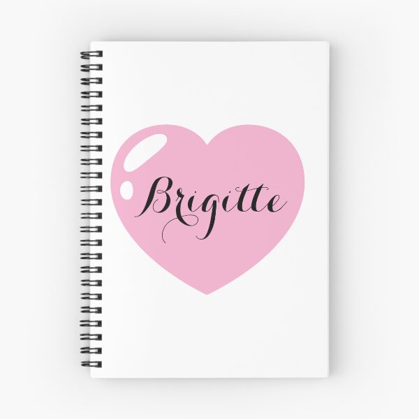 Item preview, Brigitte Name with Pink Heart designed and sold by Artbymonika.