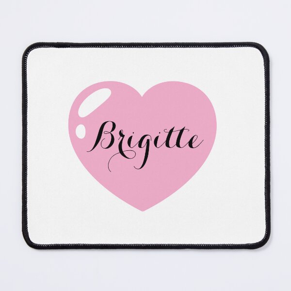 Item preview, Brigitte Name with Pink Heart  designed and sold by Monika Howarth.