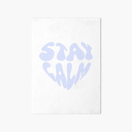 Item preview, Stay Calm Groovy Typography Design | Retro 70s Aesthetic Boho Quote Art designed and sold by typoinspired.