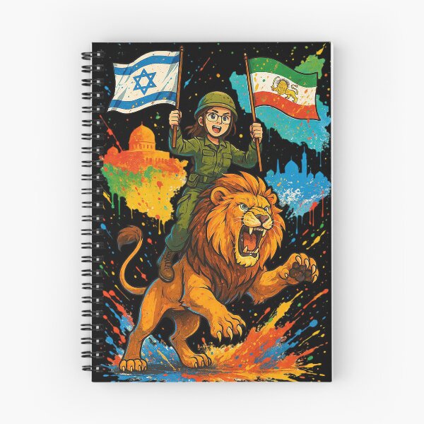 Item preview, Lion of Freedom Israel & Iran United - Lion of Peace | زن زندگی آزادی - Am Yisrael Chai designed and sold by YG - YiddisheGesheft.