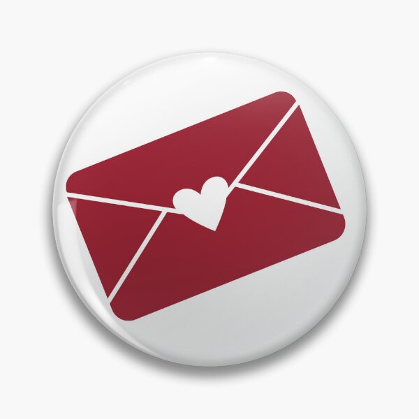 Item preview, Sealed with Love – Minimal Maroon Envelope with Heart designed and sold by TeesHearts100.