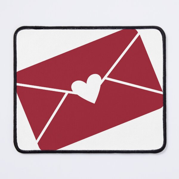 Item preview, Sealed with Love – Minimal Maroon Envelope with Heart designed and sold by TeesHearts100.