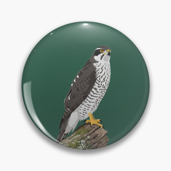 Item preview, The Northern Goshawk - Minimalist Bird of Prey Art designed and sold by TheArtEngineer.