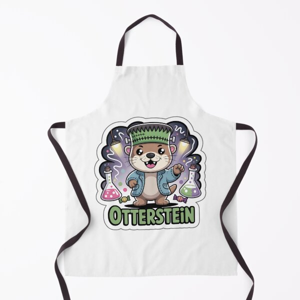 Item preview, Otterstein - Cute Chibi Otter Frankenstein Halloween Sticker designed and sold by Nuist25.