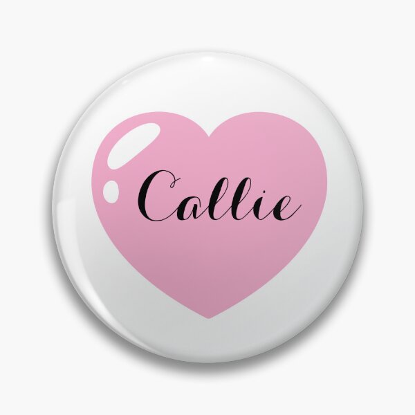 Artikelvorschau, Name Callie mit rosa Herz entworfen und verkauft von Monika Howarth.