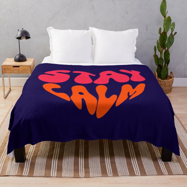 Item preview, Stay Calm Groovy Typography Design | Retro 70s Aesthetic Boho Quote Art designed and sold by typoinspired.