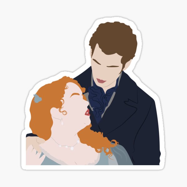 Item preview, Colin and Panelope in front of the mirror | bridgerton designed and sold by Pinu92.