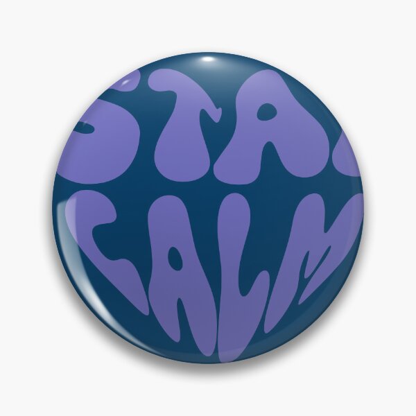 Item preview, Stay Calm Groovy Typography Design | Retro 70s Aesthetic Boho Quote Art designed and sold by typoinspired.