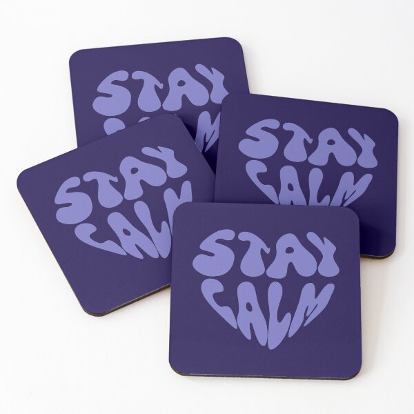 Item preview, Stay Calm Groovy Typography Design | Retro 70s Aesthetic Boho Quote Art designed and sold by typoinspired.