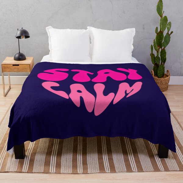 Item preview, Stay Calm Groovy Typography Design | Retro 70s Aesthetic Boho Quote Art designed and sold by typoinspired.