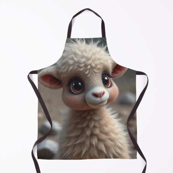 Item preview, Wide-Eyed Wonder – Cute Baby Lamb Illustration designed and sold by Creative fashion Mix.