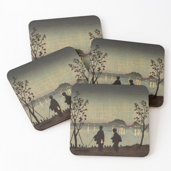 Item preview, The Sumida river at night ~ Kobayashi Kiyochika designed and sold by RickE.