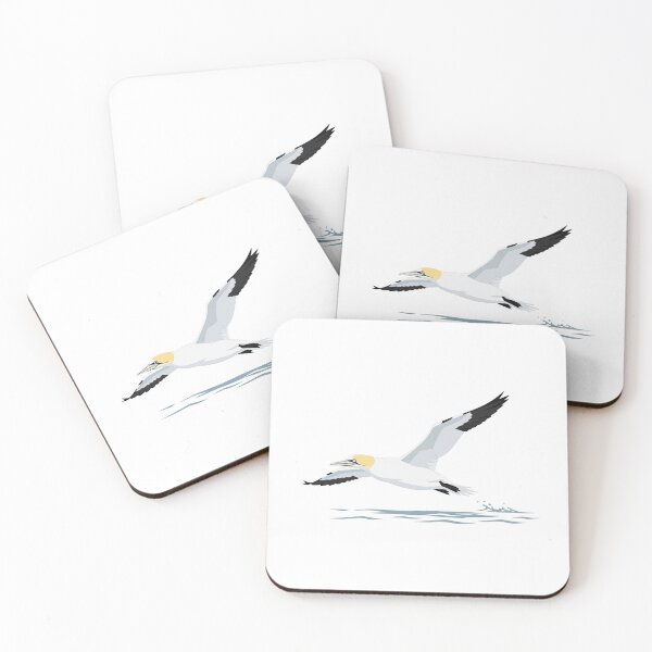 Item preview, The Northern Gannet - Minimalist Seabird Art designed and sold by TheArtEngineer.